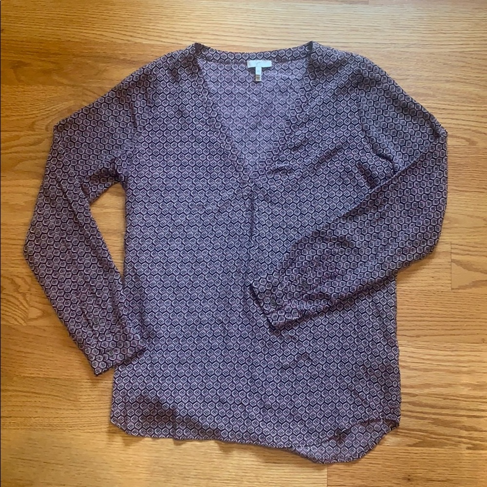 Joie Patterned Blouse - Size Small - image 1